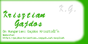 krisztian gajdos business card